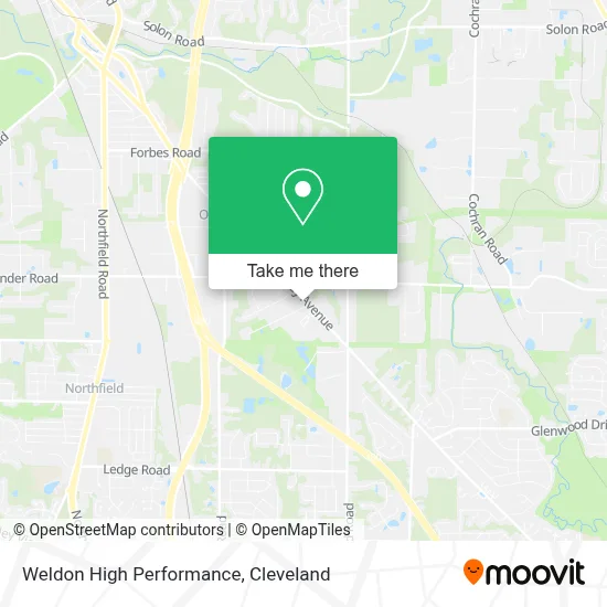 Weldon High Performance map