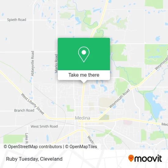 Ruby Tuesday map