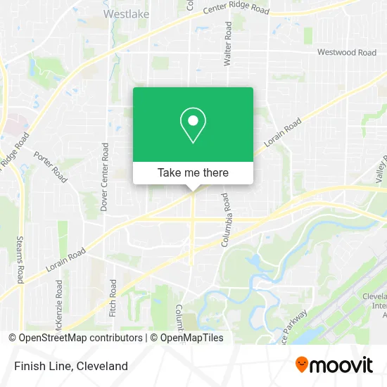 Finish Line map