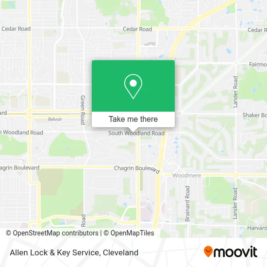 Allen Lock & Key Service map