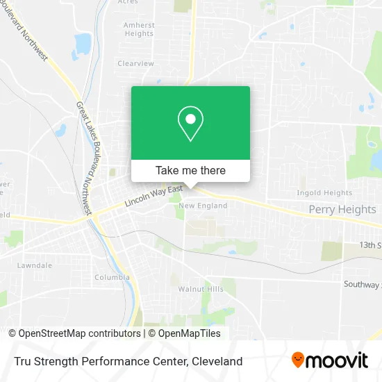 Tru Strength Performance Center map