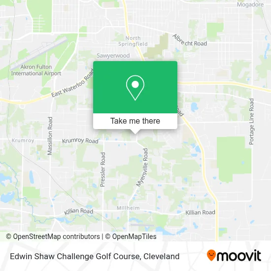 Edwin Shaw Challenge Golf Course map