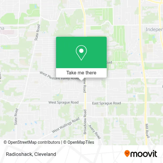 Radioshack map
