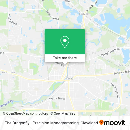 The Dragonfly - Precision Monogramming map