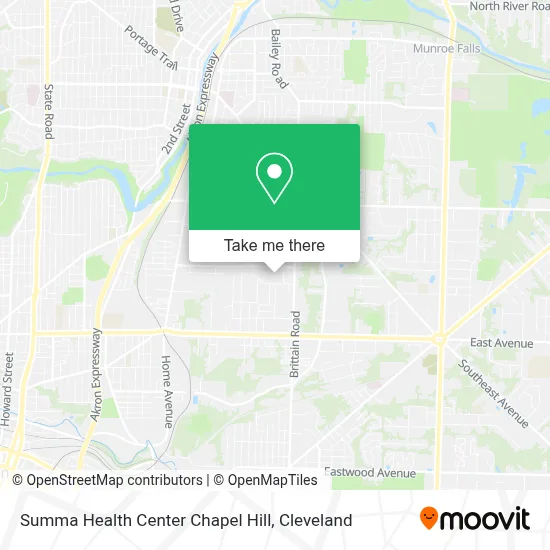 Summa Health Center Chapel Hill map