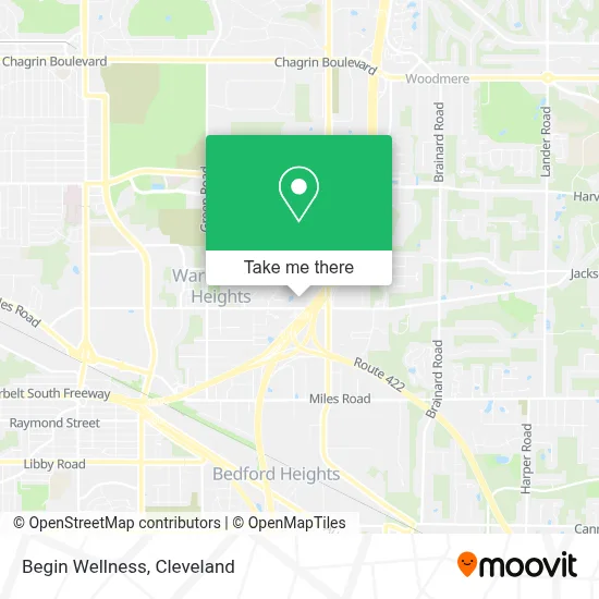 Begin Wellness map