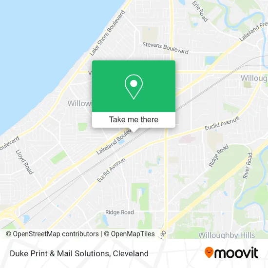 Duke Print & Mail Solutions map