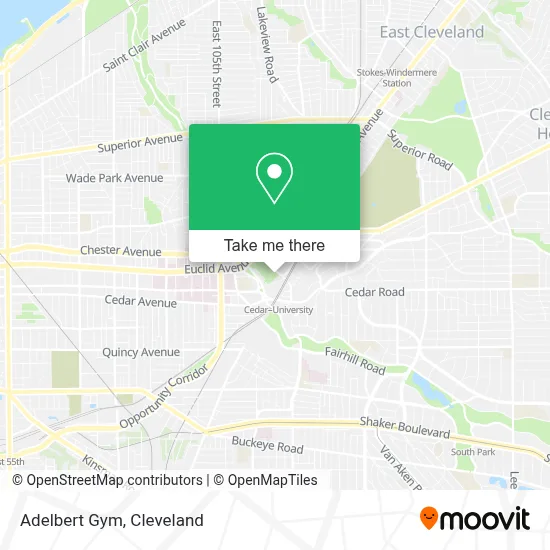 Adelbert Gym map