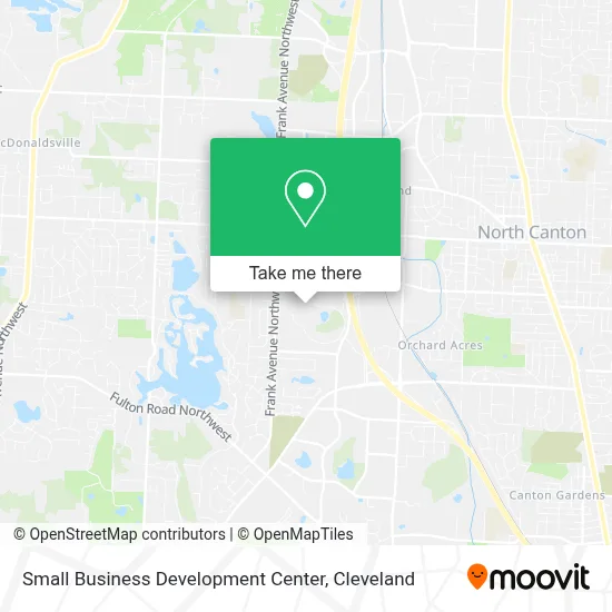 Small Business Development Center map