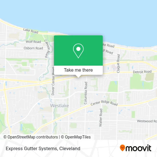 Express Gutter Systems map