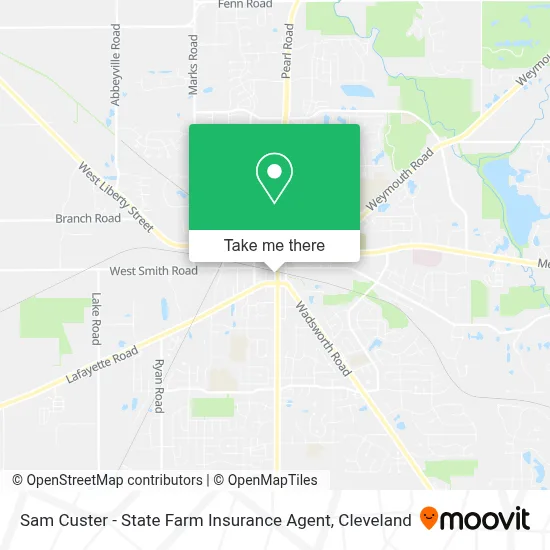 Sam Custer - State Farm Insurance Agent map