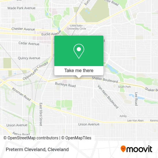 Preterm Cleveland map