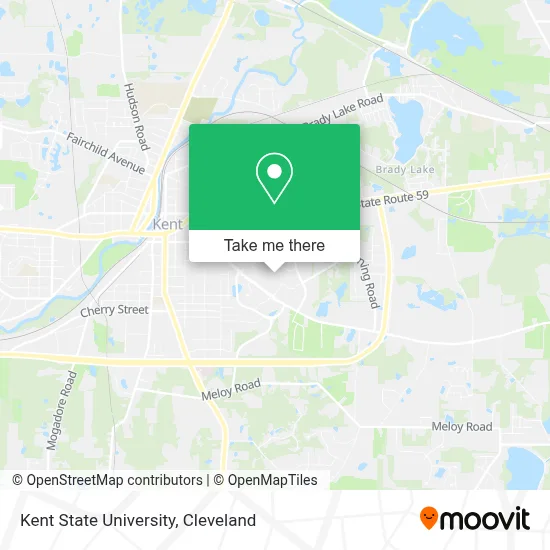 Kent State University map