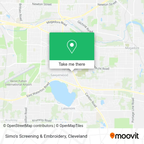 Simo's Screening & Embroidery map