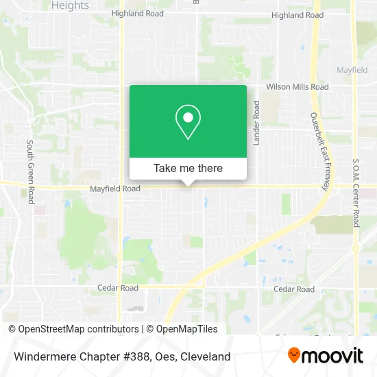 Windermere Chapter #388, Oes map
