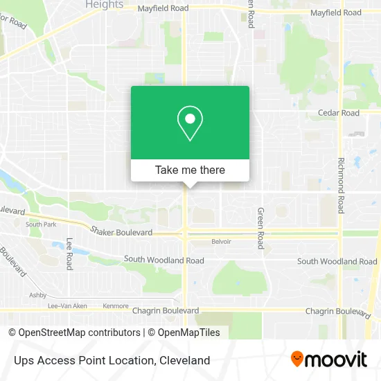 Ups Access Point Location map