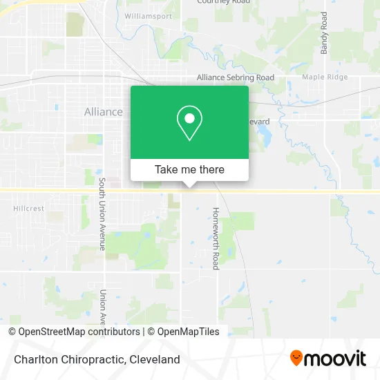 Charlton Chiropractic map