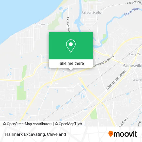 Hallmark Excavating map