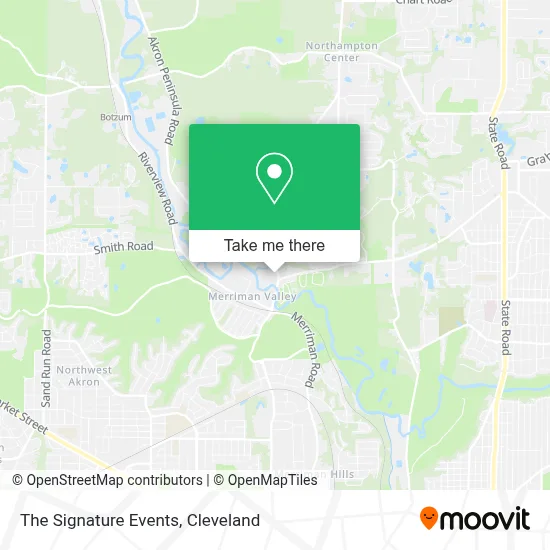 The Signature Events map