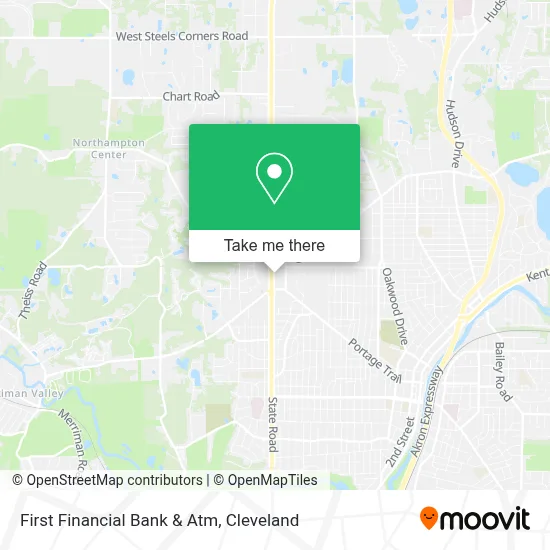 First Financial Bank & Atm map