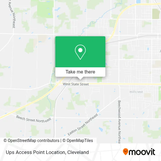 Ups Access Point Location map