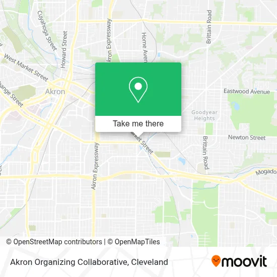 Akron Organizing Collaborative map