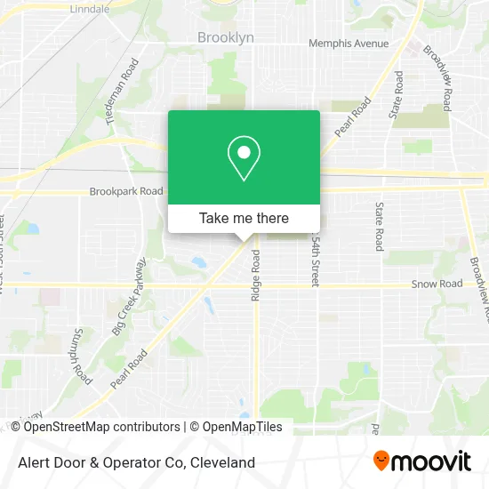 Alert Door & Operator Co map