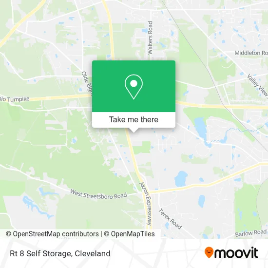 Rt 8 Self Storage map