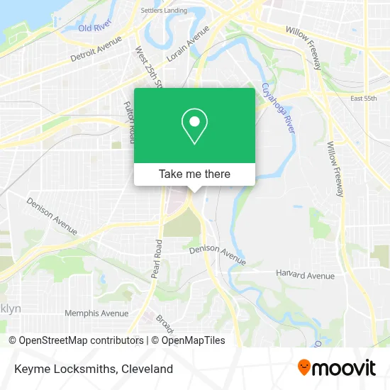 Keyme Locksmiths map