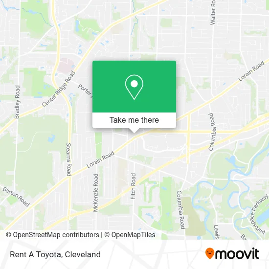 Rent A Toyota map