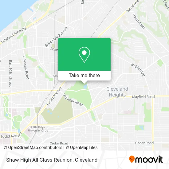 Shaw High All Class Reunion map