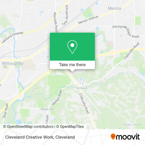 Cleveland Creative Work map