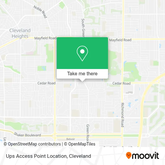 Ups Access Point Location map