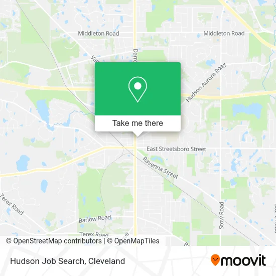 Hudson Job Search map