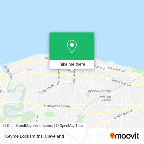 Keyme Locksmiths map