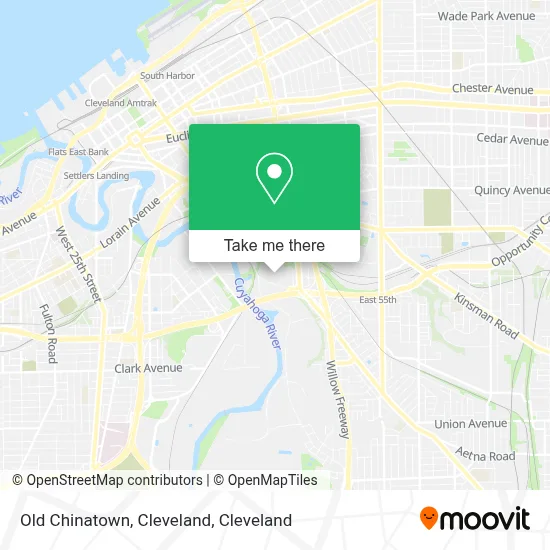Old Chinatown, Cleveland map