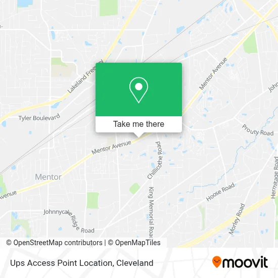 Ups Access Point Location map