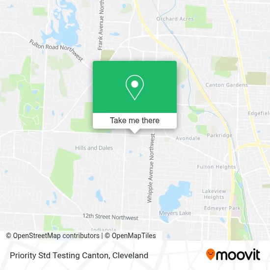 Priority Std Testing Canton map