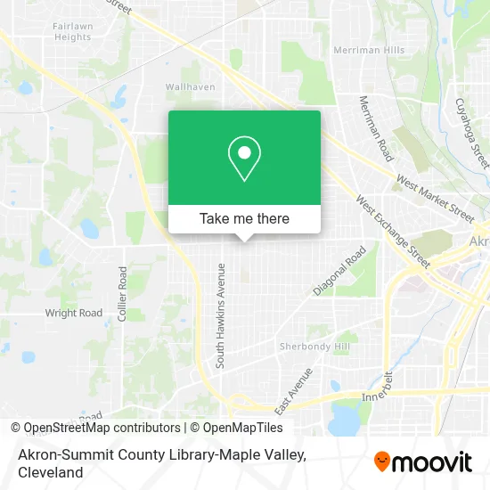 Akron-Summit County Library-Maple Valley map