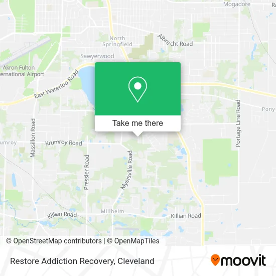 Restore Addiction Recovery map