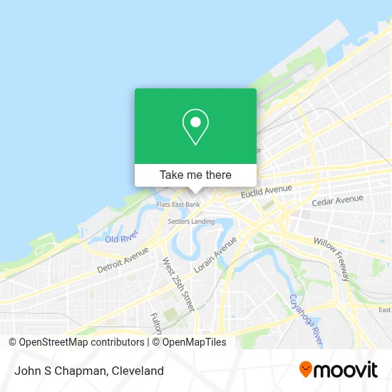 John S Chapman map