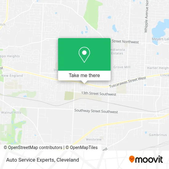 Auto Service Experts map