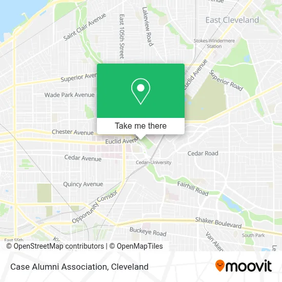 Case Alumni Association map