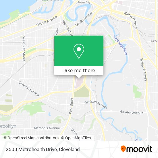 2500 Metrohealth Drive map