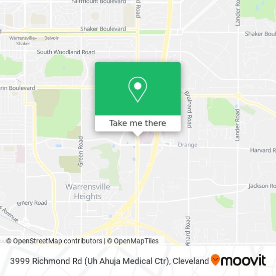 3999 Richmond Rd (Uh Ahuja Medical Ctr) map