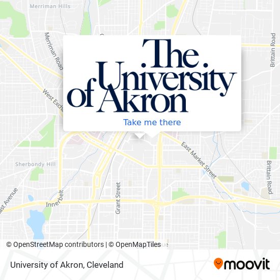 Mapa de University of Akron