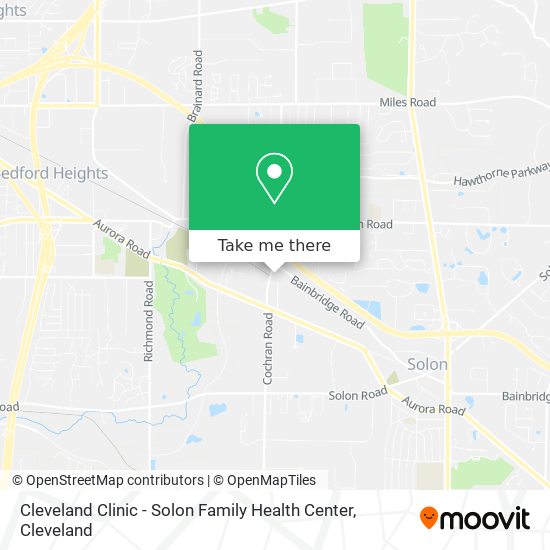 Cleveland Clinic - Solon Family Health Center map
