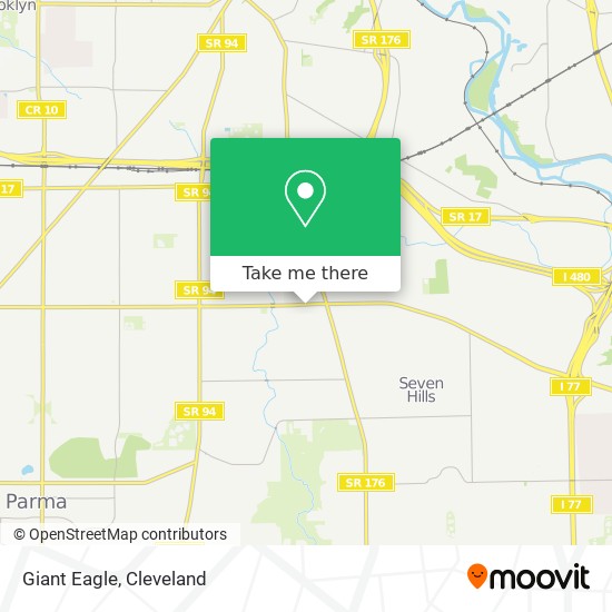 How to get to Giant Eagle in Parma by Bus?