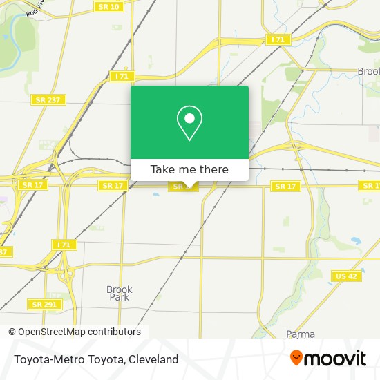 Toyota-Metro Toyota map