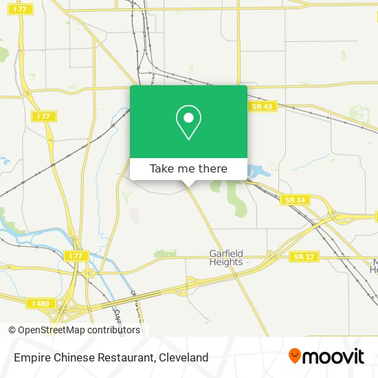 Mapa de Empire Chinese Restaurant